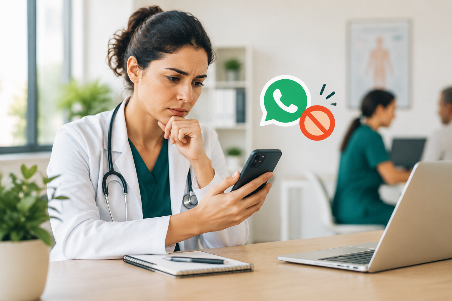 WhatsApp não oficial dá banimento? O que clínicas precisam saber